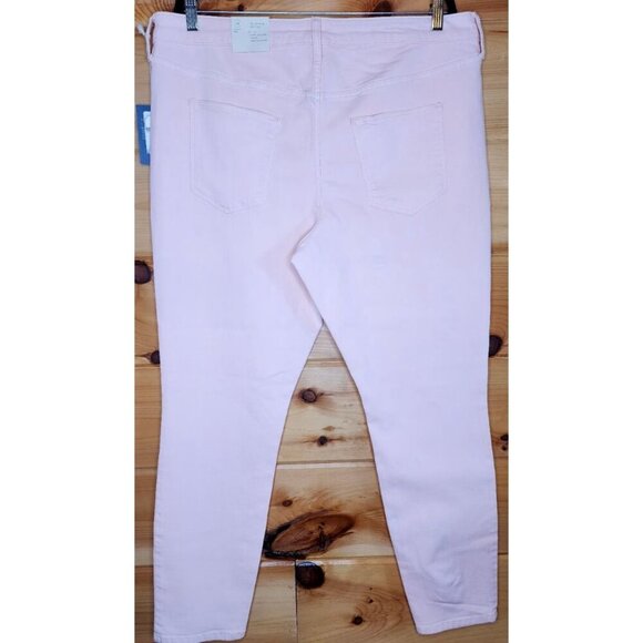 NEW NWT WOMEN 18/34R UNIVERSAL THREAD HIGH RISE SKINNY JEANS PEACH PANTS STRETCH - Picture 14 of 15